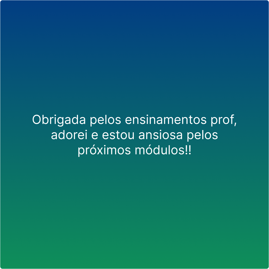 Feedback de aluno das Cl&iacute;nicas Forehand